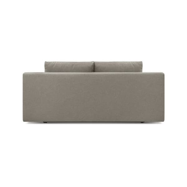 Bäddsoffa 3 platser MIKA - Beigetyg - Förvaringslåda - L 192 x H 84 x P 93 cm