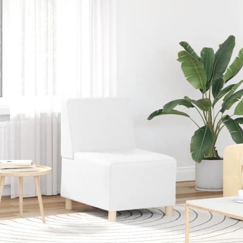 Soffstol vit 55 cm konstläder