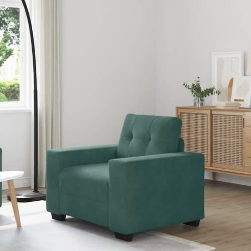 Soffstol mörkgrön 60 cm sammet