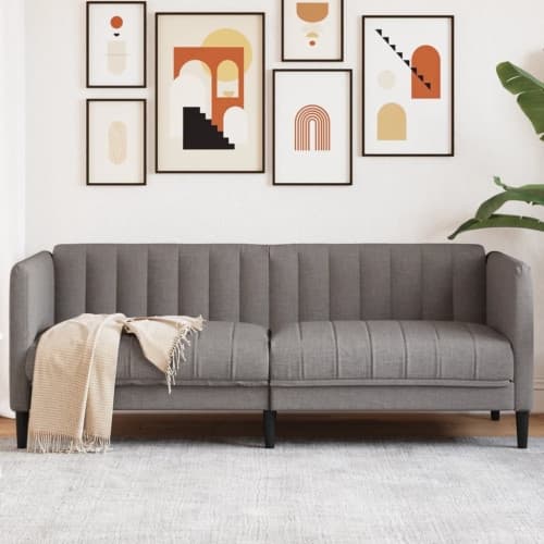 Soffa 2-sits taupe tyg