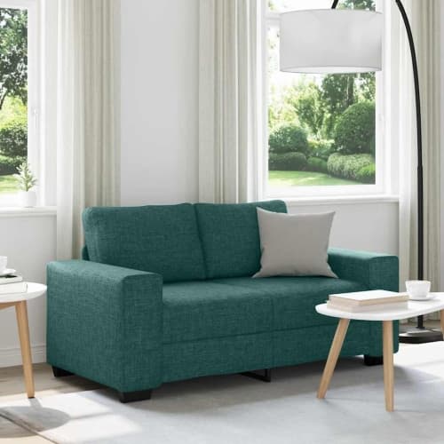 2-sitssoffa mörkgrön 120 cm tyg