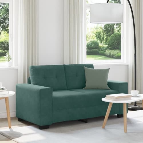 Loveseat Soffa Mörkgrön 120 cm Sammet
