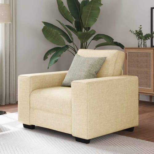 Soffstol gräddvit 60 cm tyg