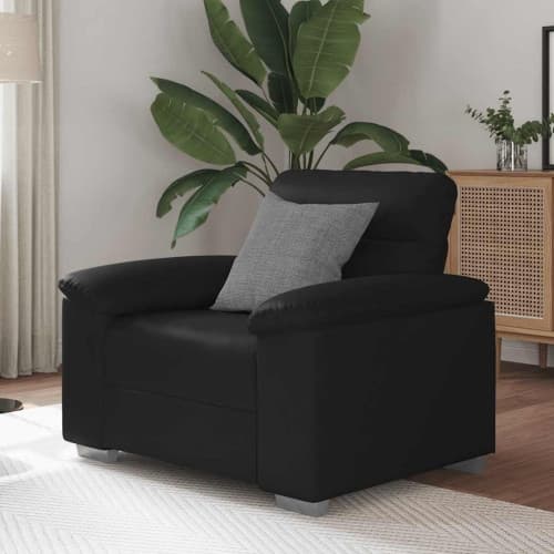 Soffstol svart 60 cm konstläder
