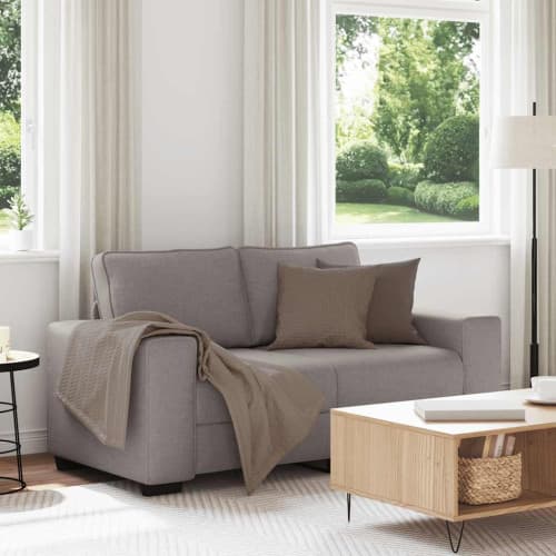 2-sitssoffa taupe 120 cm tyg