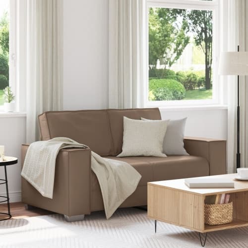 Soffa Loveseat Cappuccino 120 cm i konstläder
