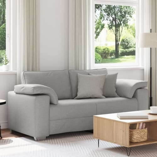 Soffa Loveseat Moln Grå 140 cm Tyg