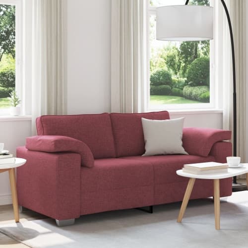 Loveseat Soffa Vinröd 140 cm Tyg