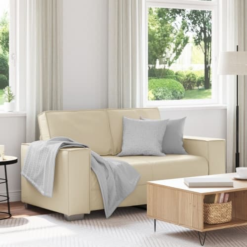 Bäddsoffa i Grädde 120 cm i konstläder