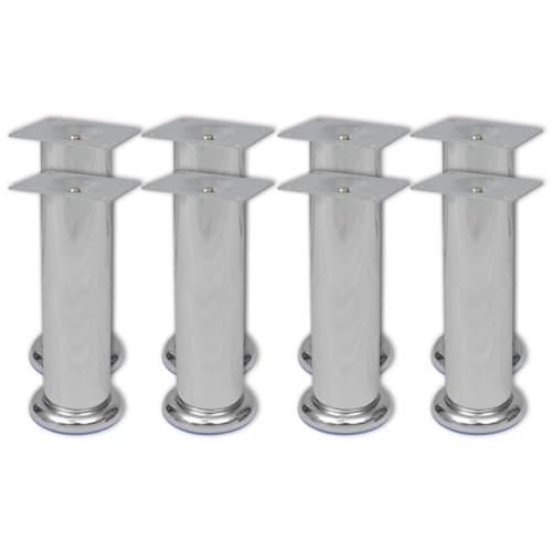 Runda soffben 8 st krom 180 mm