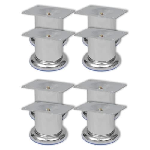 Soffben 8 st rund krom 60 mm