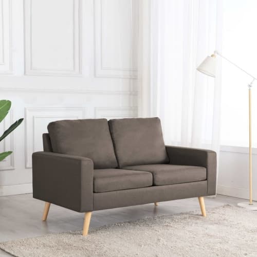 2-sitssoffa taupe tyg