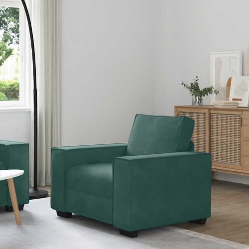 Soffstol mörkgrön 60 cm sammet