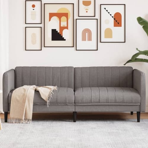 Soffa 3-sits taupe tyg