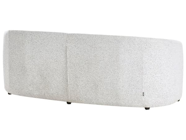 Trepersoners sofa beige moderne stil betrukket med to tekstiler