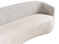 Miniatyrbillede 8 af 11: Trepersoners sofa beige moderne stil betrukket med to tekstiler