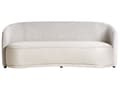 Miniatyrbillede 1 af 11: Trepersoners sofa beige moderne stil betrukket med to tekstiler