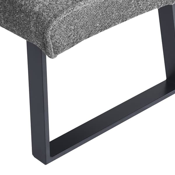 Velour Sofa 202x153x82,5 cm - Metal Fødder - Grå