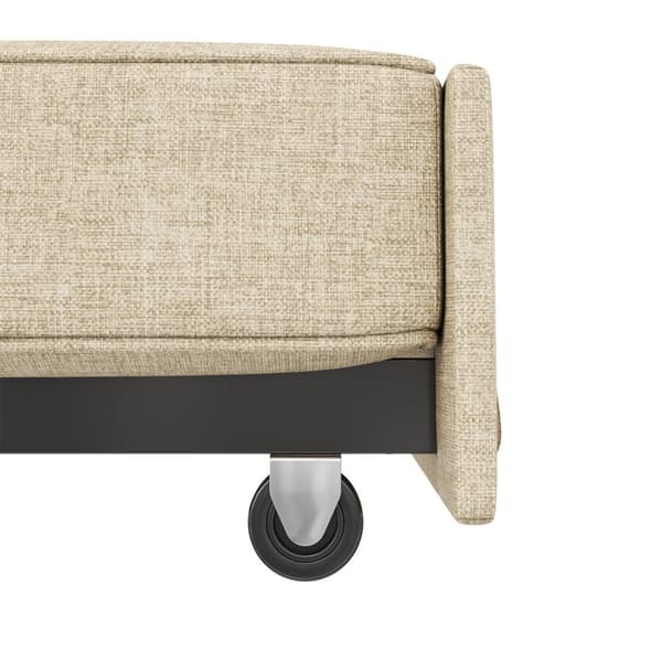 Multifunktionelt sammenklappeligt sofasæt - med sovefunktion - inkl. 2 hynder - justerbart ryglæn - opbevaringsrum - beige