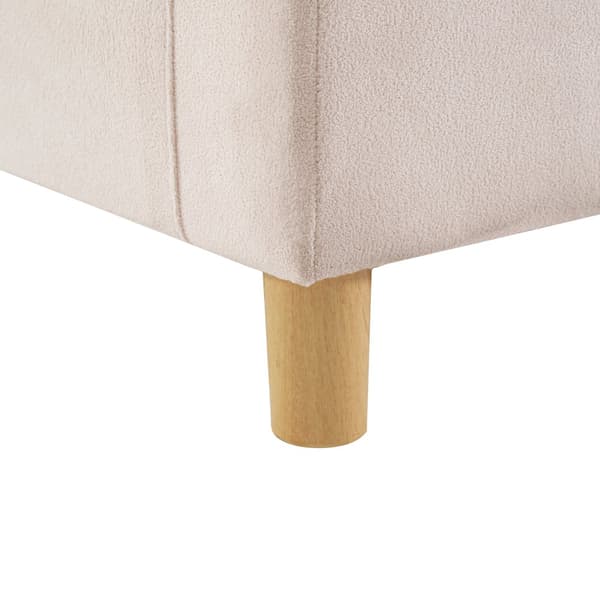 Pilvisohva ylellisyyttä - Samettikangas - Isolla istuimella + selkänojalla - beige