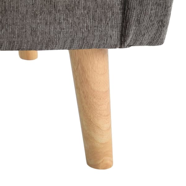 2-sitssoffa med chenilleklädsel - 162 x 74 x 77 cm - Taupe