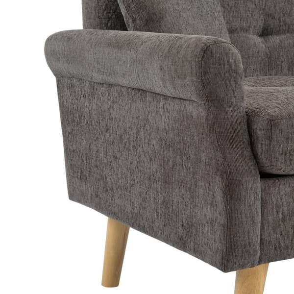 2-sitssoffa med chenilleklädsel - 162 x 74 x 77 cm - Taupe