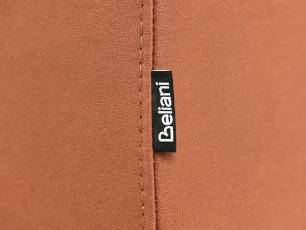 2-seters Sofa Off-White og Brunt Polyester Stoff og Kunstskinn Tre Svarte Ben Polstrede Stuemøbler