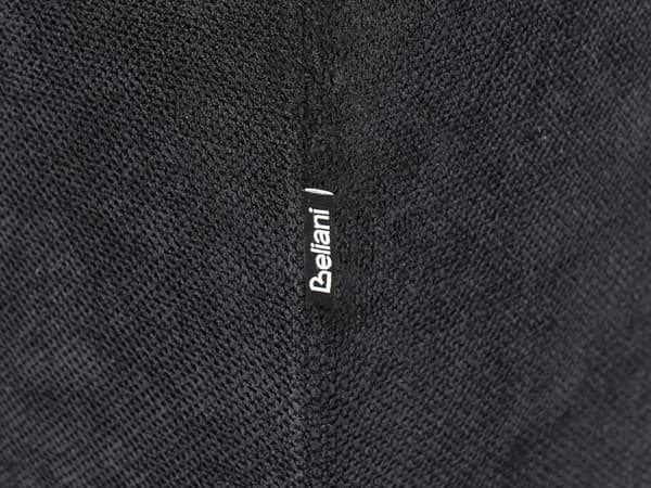 2-seters Sofa Svart Polyester Stoff Tre Svarte Ben Polstrede Stuemøbler