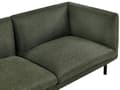 Miniatyrbillede 7 af 10: Grøn polstret 2-personers sofa med træben til stuen