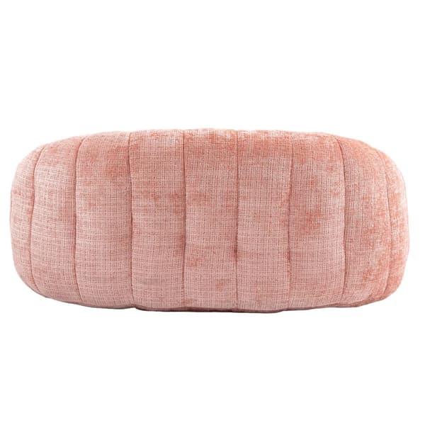 Pink Chenille sækkestol sofa – Komfortabel og holdbar doven liggestol med høj ryg til voksne og børn, indendørs og udendørs brug