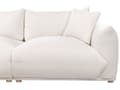 Miniatyrbillede 10 af 11: Sofa Hvid Boucle 3 Personers Bred Flydersofa til Stue Stofsofa Moderne Siddemøbel med Ekstra Rygpuder Designsofa