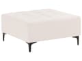 Miniatyrbillede 7 af 11: Sovesofa med Chaiselong Beige Velour 4 Personers Sofa L Formet Hjørnesofa med Fodskammel Sofaseng Blød Stofsofa Design Hjørnesovesofa