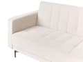 Miniatyrbillede 9 af 11: Sovesofa med Chaiselong Beige Velour 4 Personers Sofa L Formet Hjørnesofa med Fodskammel Sofaseng Blød Stofsofa Design Hjørnesovesofa