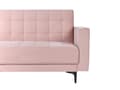 Miniatyrbilde 8 av 11: Venstre Hjørnesofa Pastellrosa Fløyel Tufted Stoff Moderne L-formet Modulær 4 Seter L Sjeselong