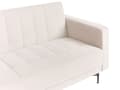 Miniatyrbilde 9 av 11: Vendbar Sovesofa med Sjeselong Høyrehånds Hjørnesofa Lysebeige Fløyels Tuftet Stoff Moderne L-formet Modulær 4 Seter med Ottoman Sjeselongue