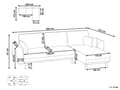 Miniatyrbillede 3 af 11: Sovesofa med Chaiselong Lysebrun 3 Personers Sofa L Formet Hjørnesofa Dyb Sofaseng Blød Stofsofa Design Hjørnesovesofa Venstrevendt