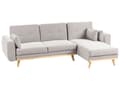Miniatyrbillede 5 af 11: Sovesofa med Chaiselong Grå 3 Personers Sofa L Formet Hjørnesofa Dyb Sofaseng Blød Stofsofa Design Hjørnesovesofa Venstrevendt