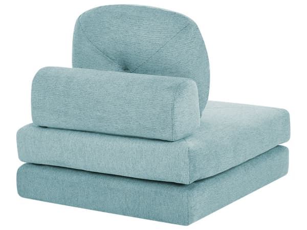 Sofa puf liggende mintgrøn polstret sofa til stuen værelse med sovefunktion pude aftagelige pudebetræk moderne design