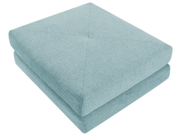 Sofa puf liggende mintgrøn polstret sofa til stuen værelse med sovefunktion pude aftagelige pudebetræk moderne design