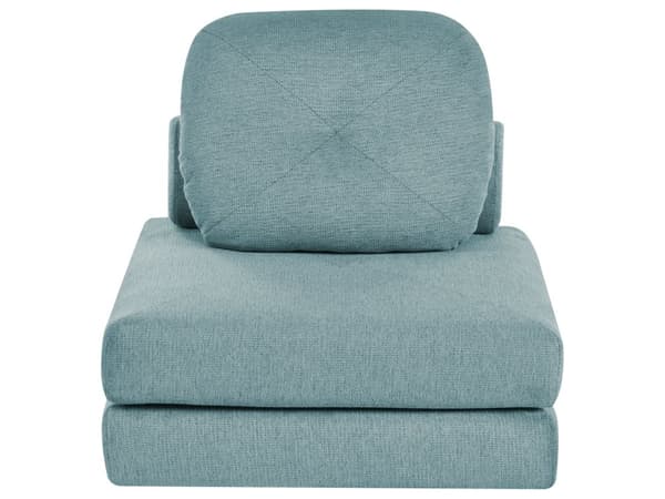 Sofa puf liggende mintgrøn polstret sofa til stuen værelse med sovefunktion pude aftagelige pudebetræk moderne design