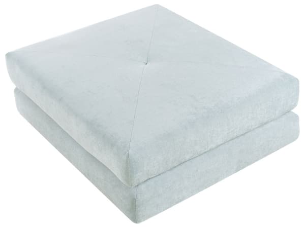 Sofa puf liggende lyseblå polstret sofa til stuen værelse med sovefunktion pude aftagelige pudebetræk moderne design