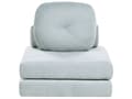 Miniatyrbillede 1 af 11: Sofa puf liggende lyseblå polstret sofa til stuen værelse med sovefunktion pude aftagelige pudebetræk moderne design