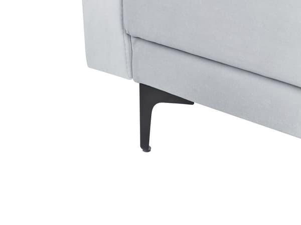 Sovesofa Lysegrå Velour 3 Personers Moderne Blød Sofa Sofaseng Tre Personers Designsofa Praktisk Splitback Stofsofa God Liggekomfort