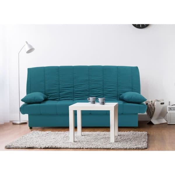 3-sits bäddsoffa - Ankblå - L 190 x D92 cm - MILA