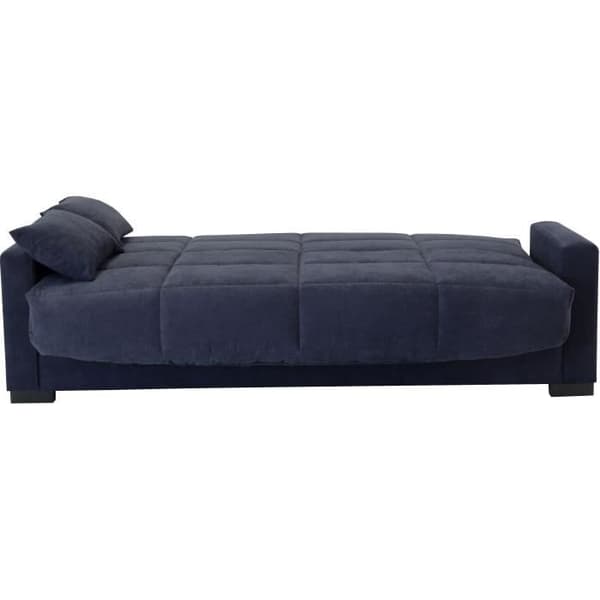 3-sits bäddsoffa - Blå - 14 cm madrass - L223 x D96 x H 103 cm - MEGAN