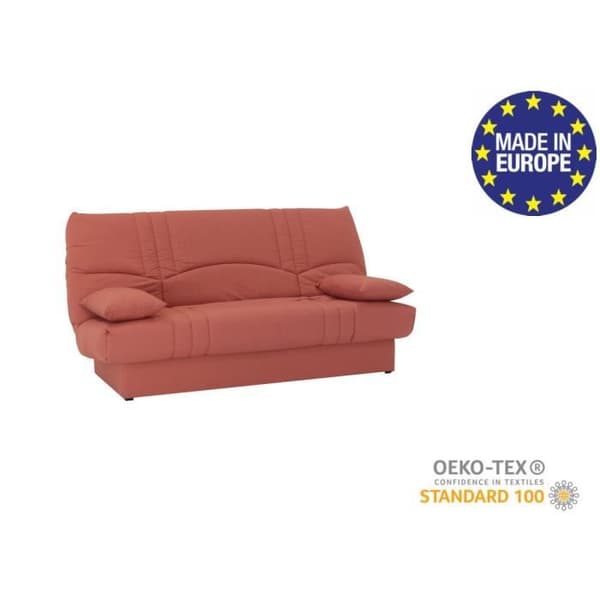 3-sits clic clac bänk - Terrakottatyg - Modern stil - L 190 x D 92 cm - DREAM