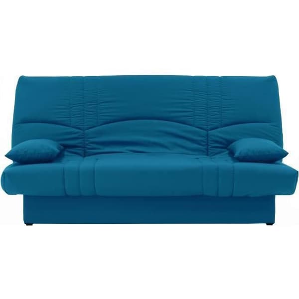 3-sits bäddsoffa - Ankblått tyg - Modern stil - L 190 x D92 cm - DREAM