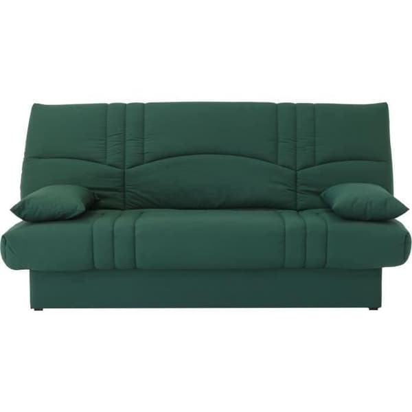 3-sits bäddsoffa - Skogsgrönt tyg - Modern stil - L 190 x D 92 cm - DREAM