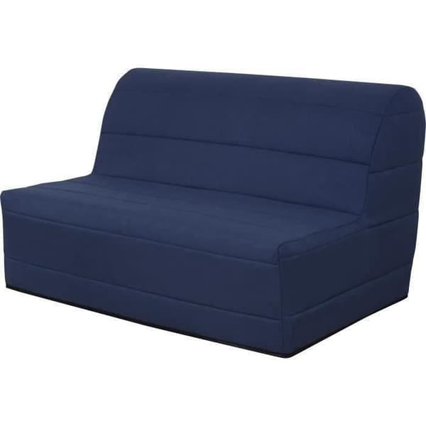 Bänk BZ 140x190 - Marinblått tyg - MELISSA