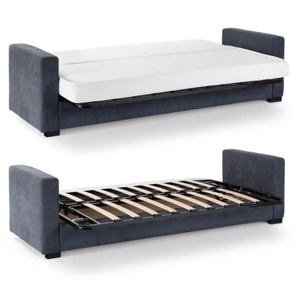 3-sits bäddsoffa - Antracitgrå - 14 cm madrass - 130 x 190 cm - MEGAN